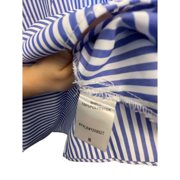 Tuckernuck Pomander Place Striped Mollie Blouse Preppy Nautical Sailor Chic S - Picture 7 of 7